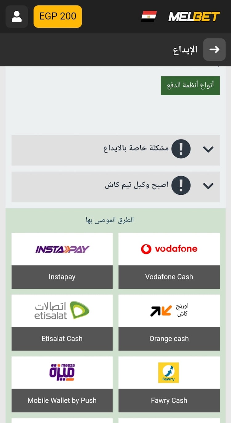 كيفية الايداع عبر محفظة اتصالات كاش في مواقع الرهان