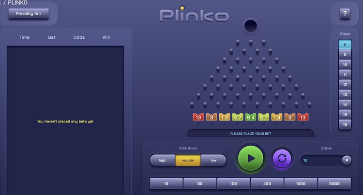 لعبة بلينكو من melbet