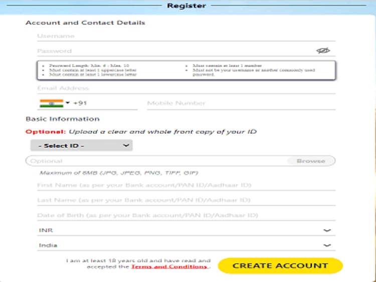 Dafabet Registration