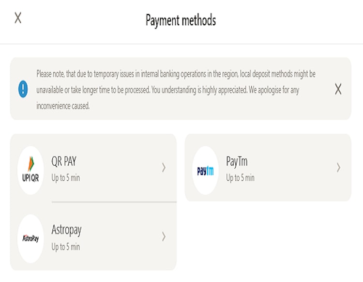 parimatch deposit methods