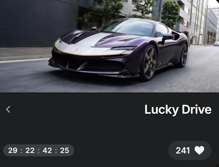 عرض Lucky drive من 1win