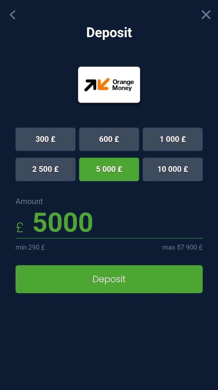 أيداع في برنامج 20bet مصر