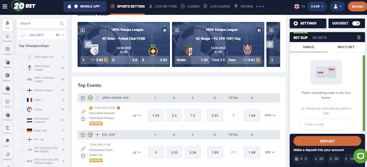 موقع 20Bet مصر