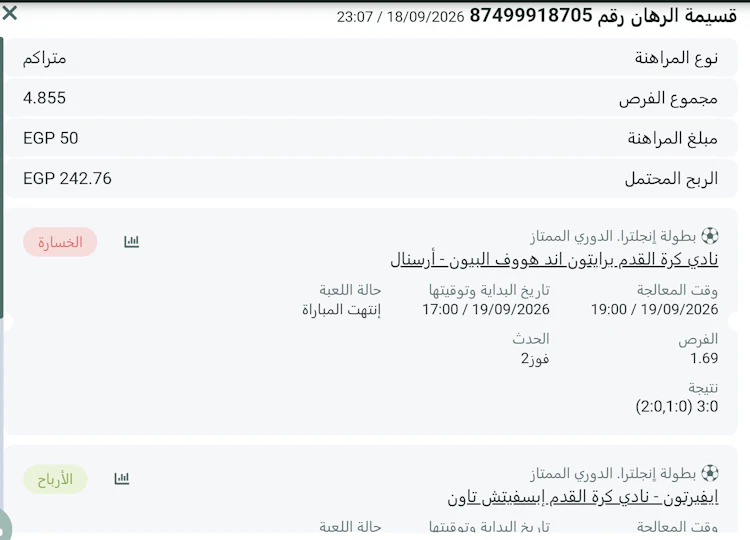 خسارة رهان المكافأة spinbetter