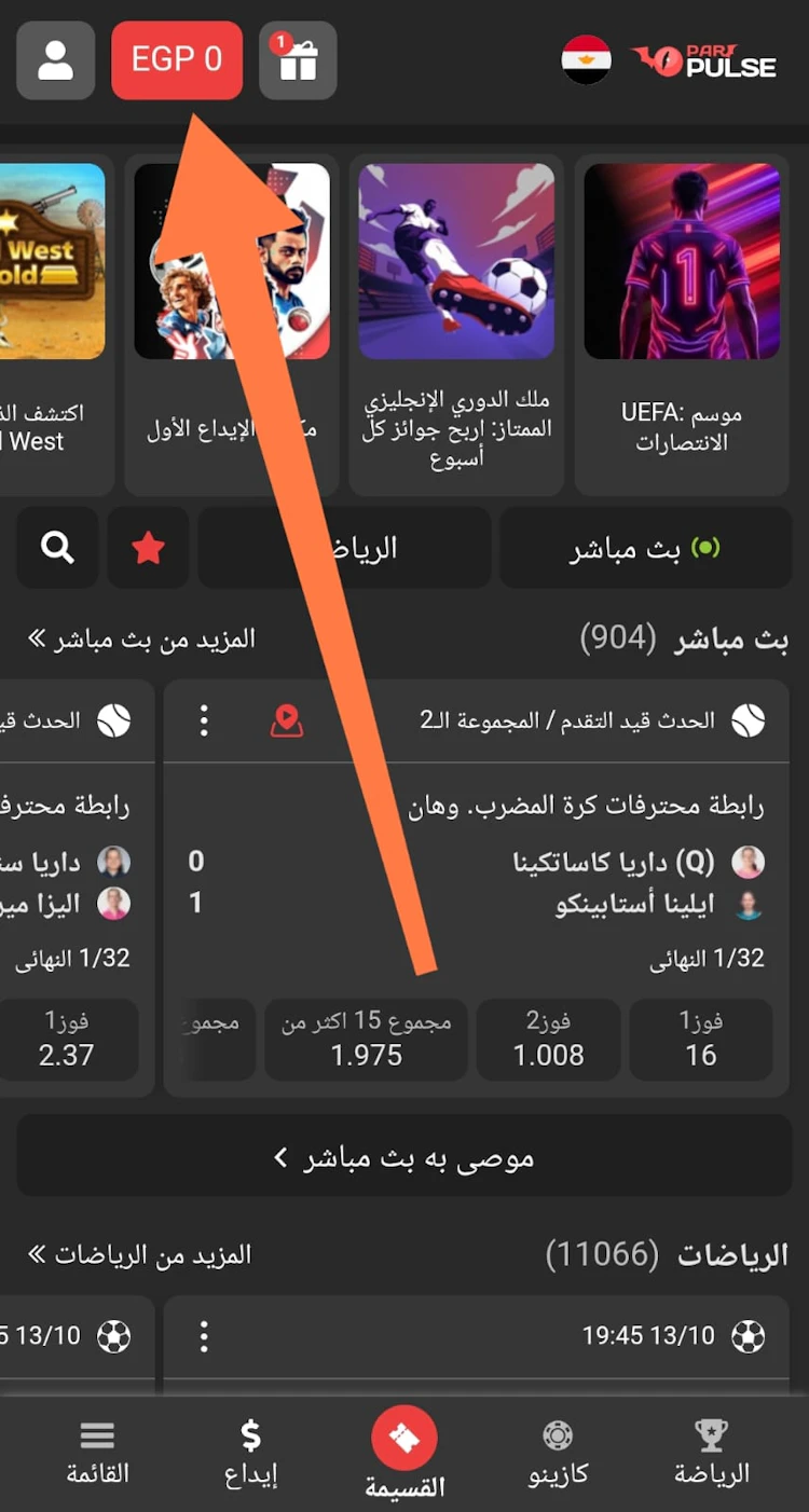 رصيد Pripulse من مصر