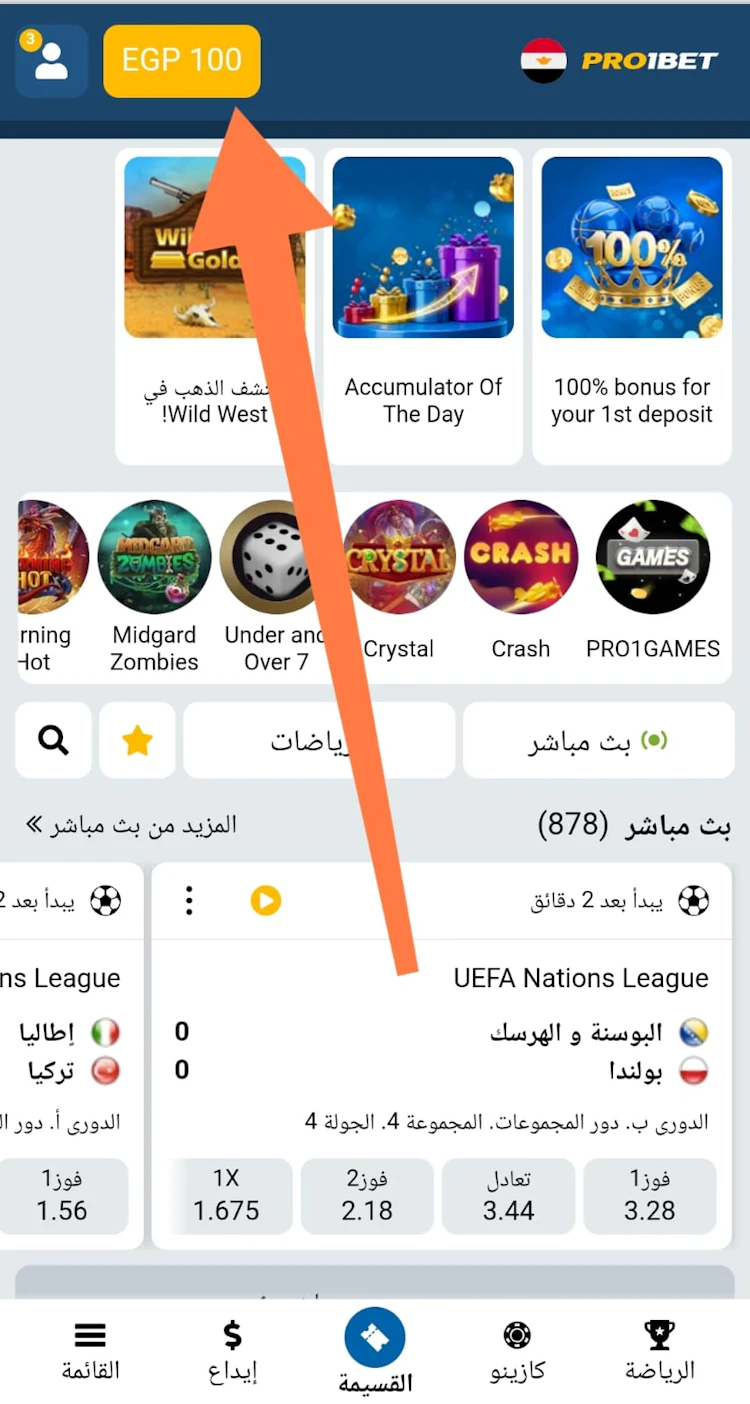 رصيد pro1bet