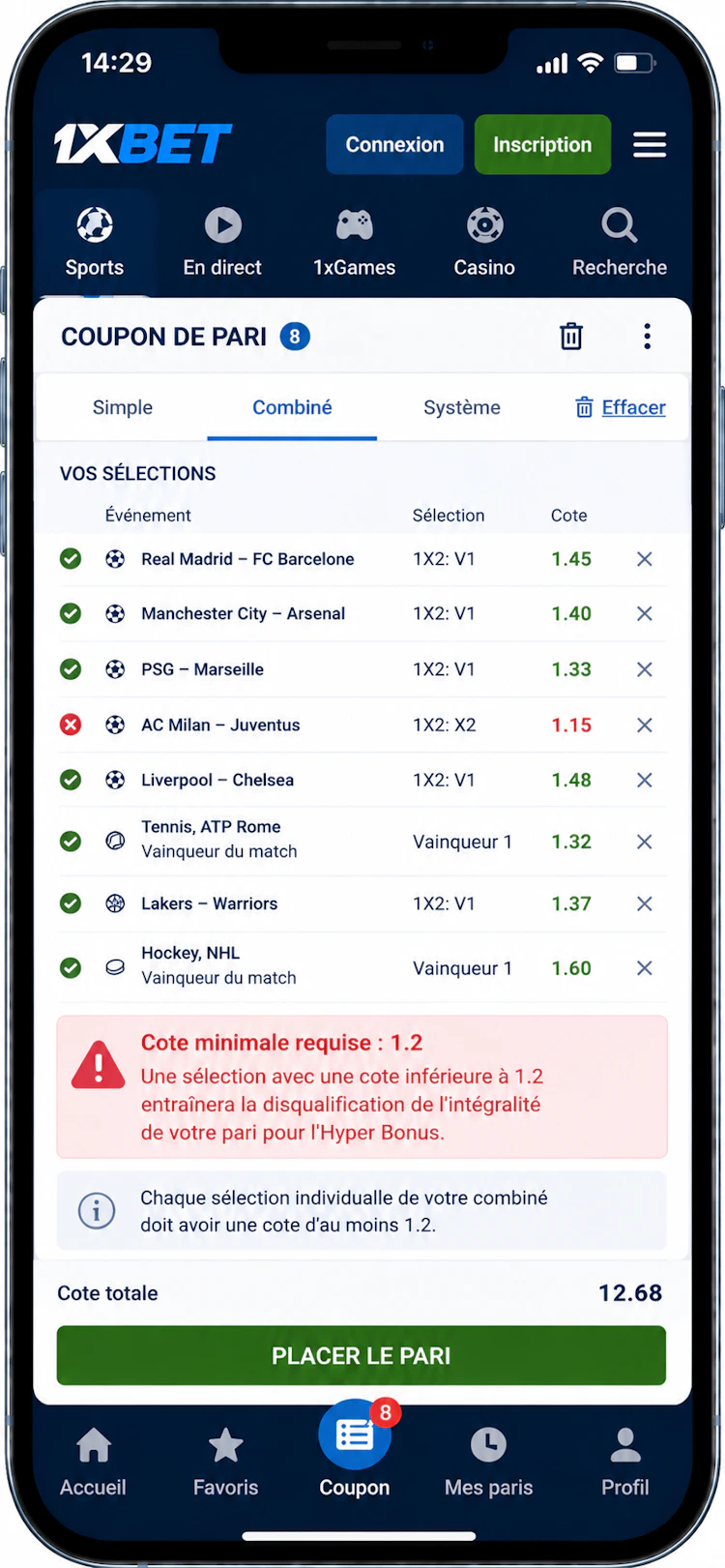 hyper bonus 1xbet