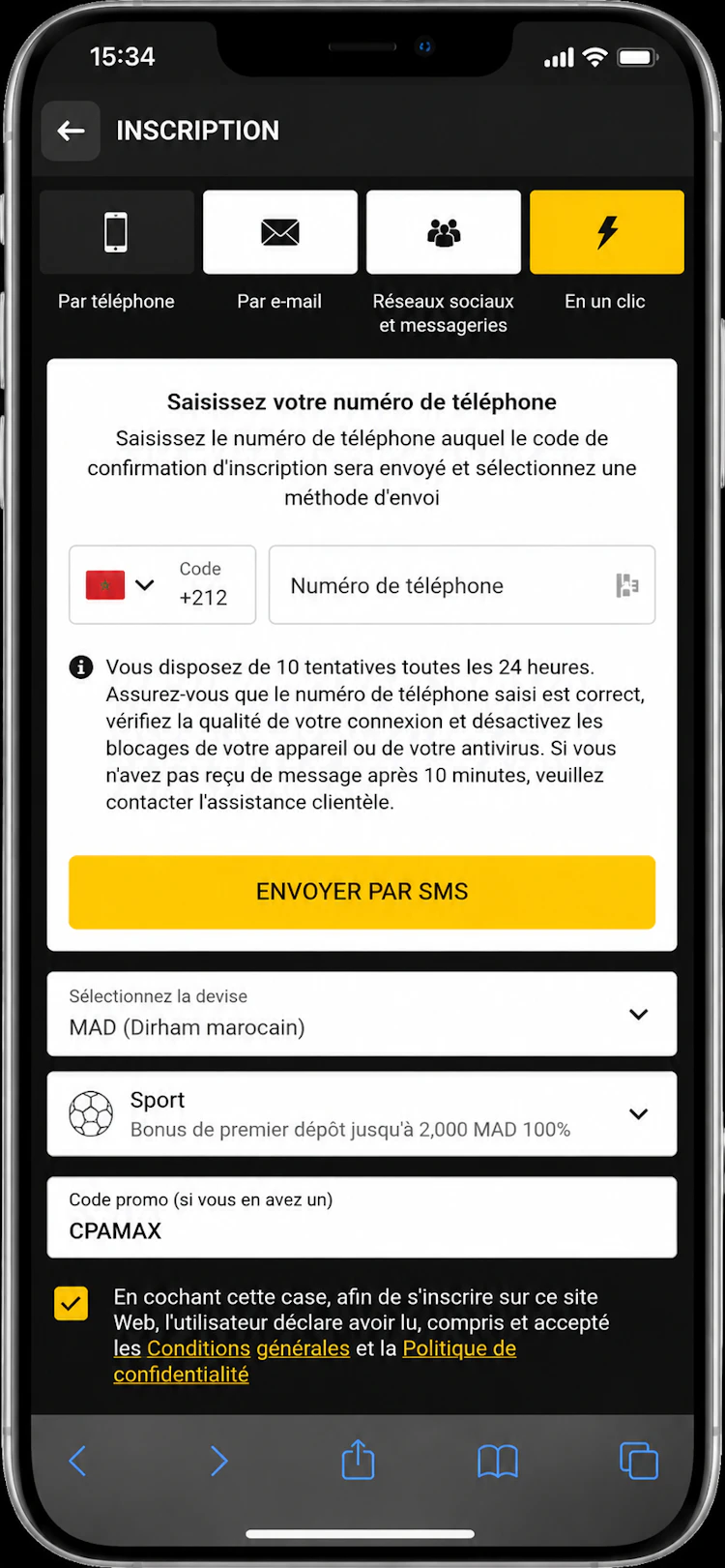 betandyou inscription maroc