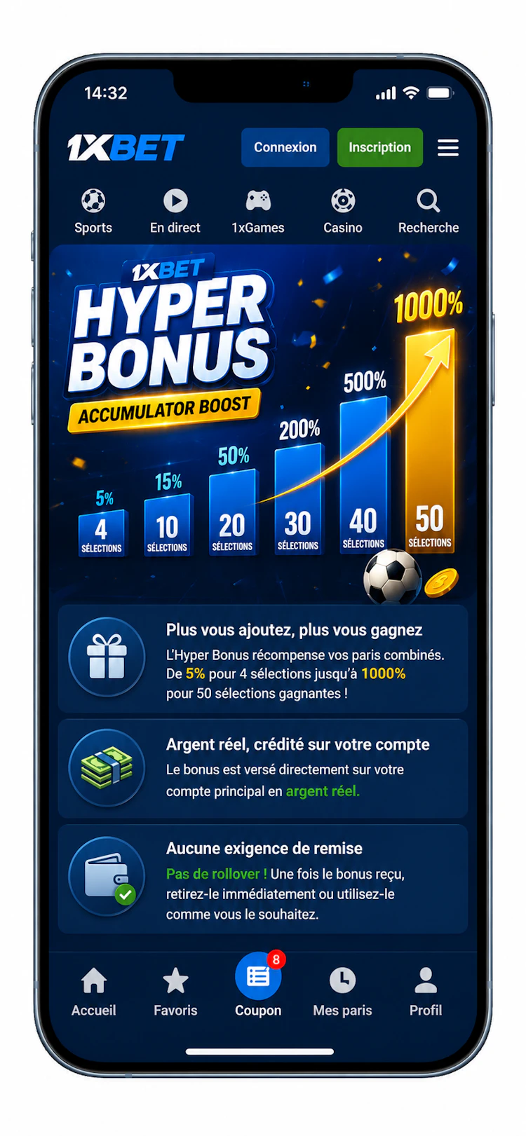 Hyper Bonus 1xBet