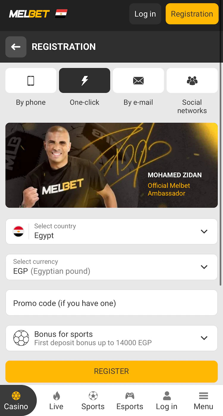 codepromoafrique melbet registration