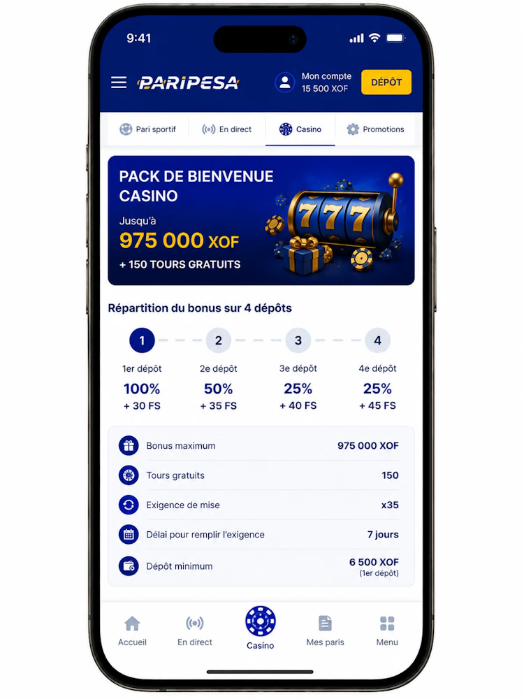bonus de bienvenue paripesa
