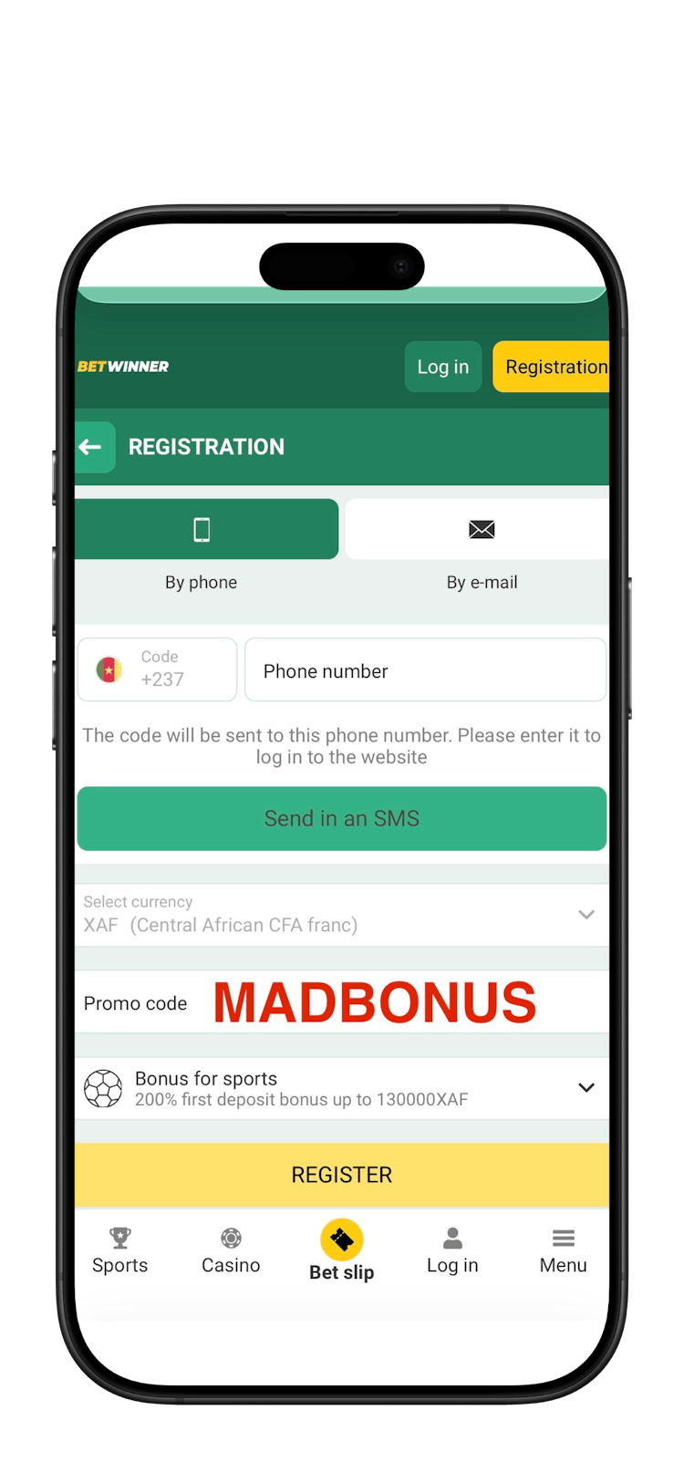 code promo betwinner