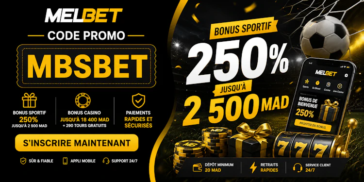 code promo melbet au maroc