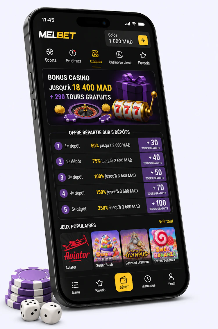 melbet casino bonus au maroc