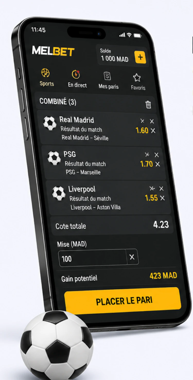 melbet bonus sportif maroc