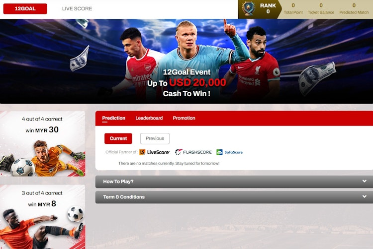 12Play App Bonus: 12Goal free predict competition