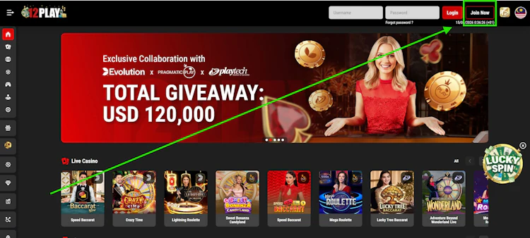 12Play Malaysia Signup