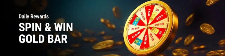 12Play 12Reward daily spin and win gold bar promotion