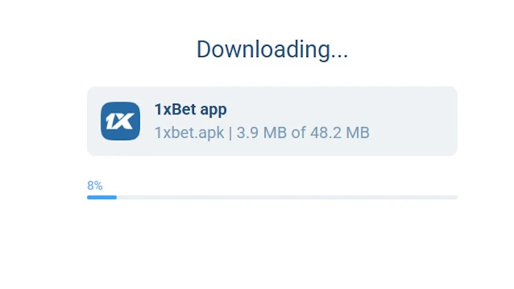 APK downloading, showing 3.9 MB of 48.2 MB transferred