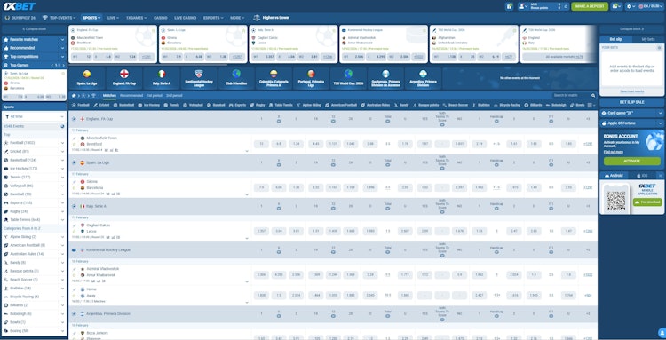 1xBet Promo Code Sports Betting Markets