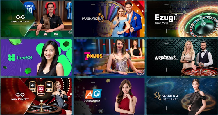 Live Casino Game Providers on 22Bet Malaysia