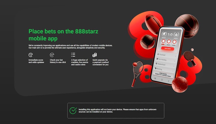 The 888starz apps download page