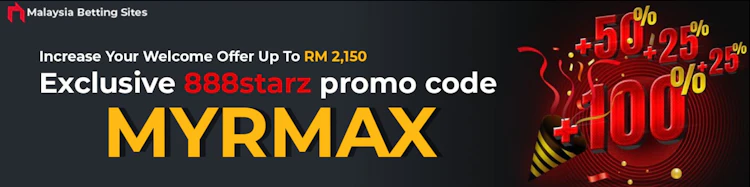 888starz promo code MYRMAX raises the welcome offer up to RM 2,150