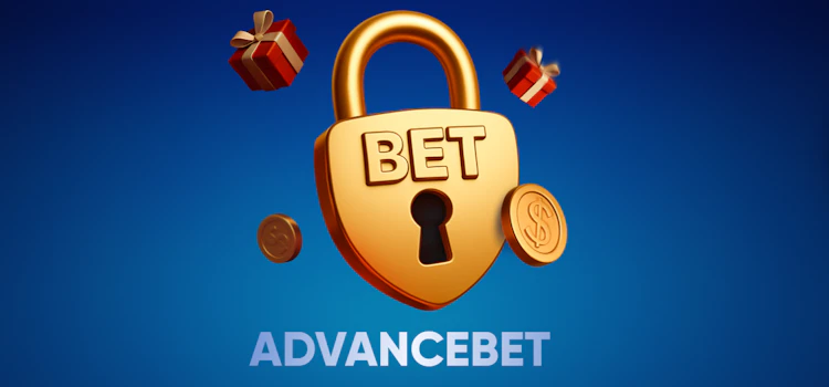 Advancebet promotion banner with a padlock and bet lettering