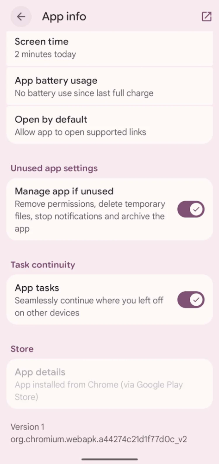 The App Store privacy card listing identifiers and usage data used to track you