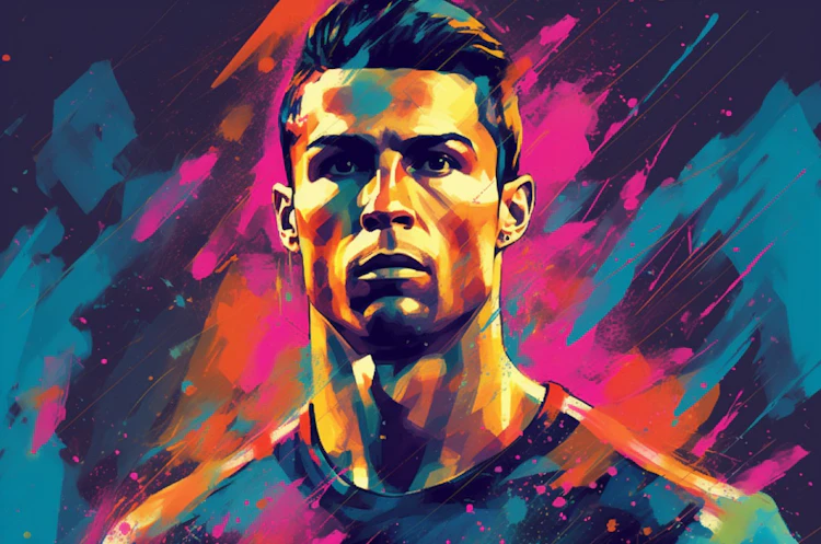 Ronaldo World Cup Painting