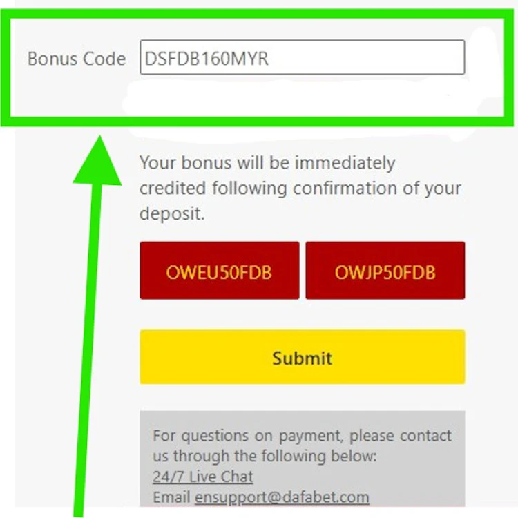 Dafabet Sports Betting Bonus Code