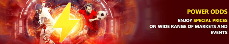Dafabet Power Odds banner offering special prices on cricket and football betting markets