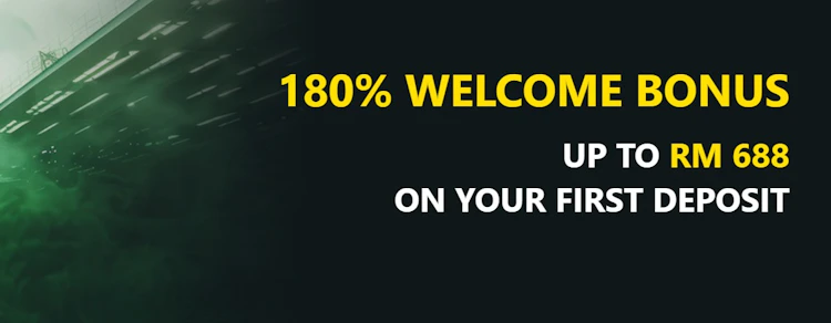 Dafabet 180% welcome bonus up to RM 688 on your first deposit