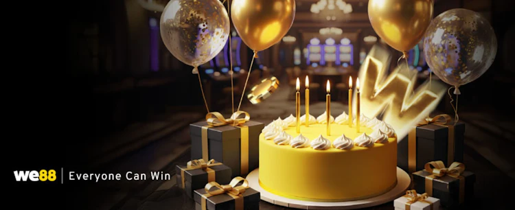 WE88 birthday bonus up to MYR 888