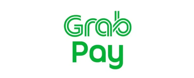 Official green GrabPay logo displayed on a plain white background