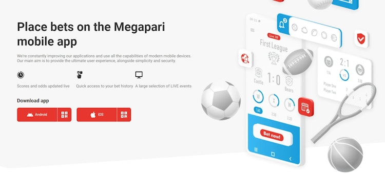 Megapari offers apps for iOS and Android
