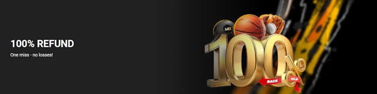 MelBet 100% refund promotion offering your stake back if one accumulator selection loses