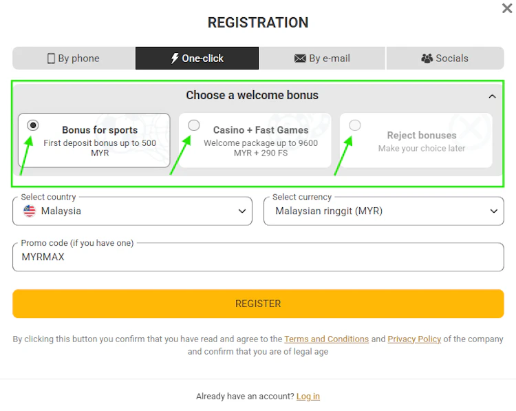 MelBet Malaysia Welcome Bonus