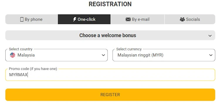 MelBet Malaysia Registration Methods