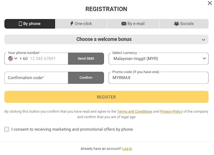 MelBet Malaysia Registration