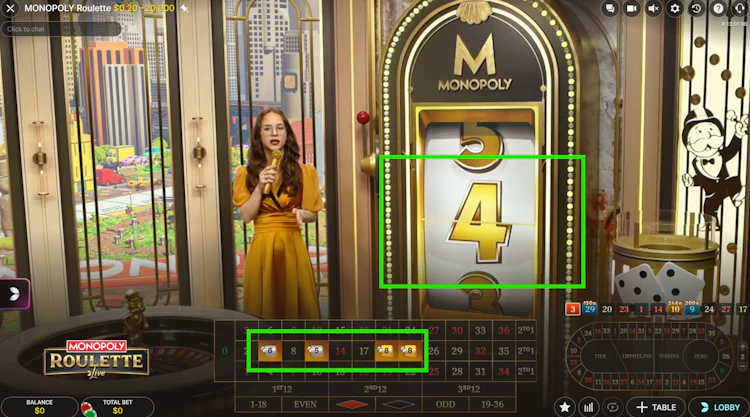 Monopoly Roulette Live Casino Game