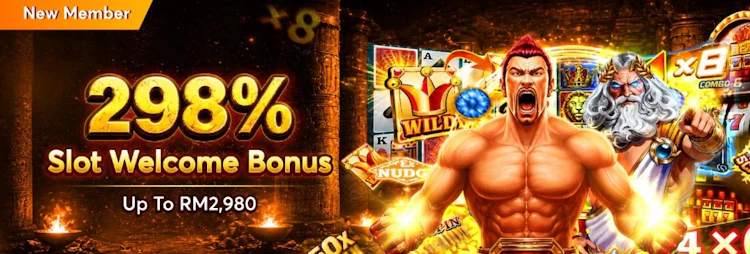 UEA8 298% slot welcome bonus up to RM 2,980