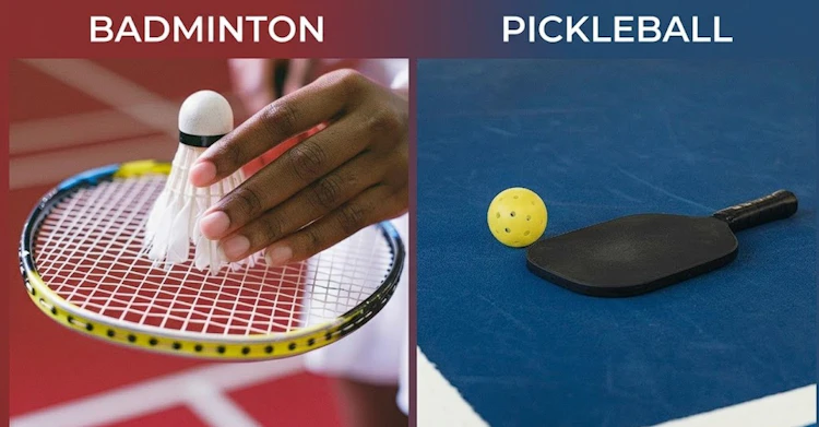 Pickleball compared to Badminton