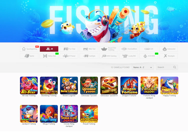 Fishing game providers and Jili fishing lobby