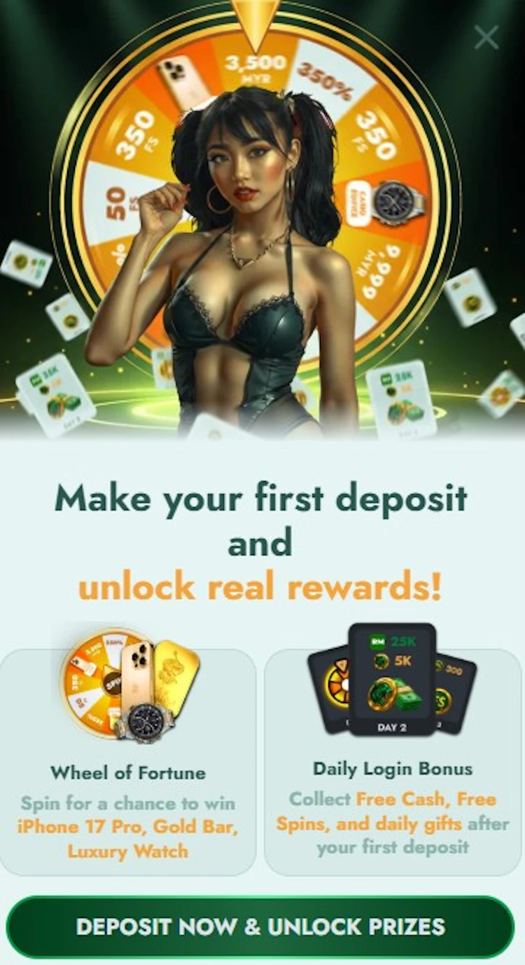 J8DE Offers on 1st Deposit