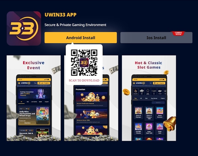 Uwin33 APK File Download and QR SCAN