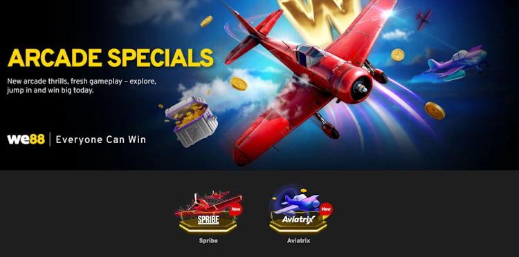 WE88 Arcade and Crash Games