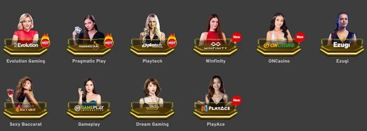 WE88 Live Casino Games Providers