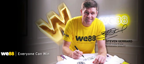 WE88 Signs Steven Gerrard as Global Ambassador for 2026-2027