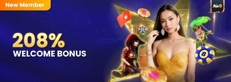 208% Welcome Bonus for Slots on the AW8 Betting App in Malaysia